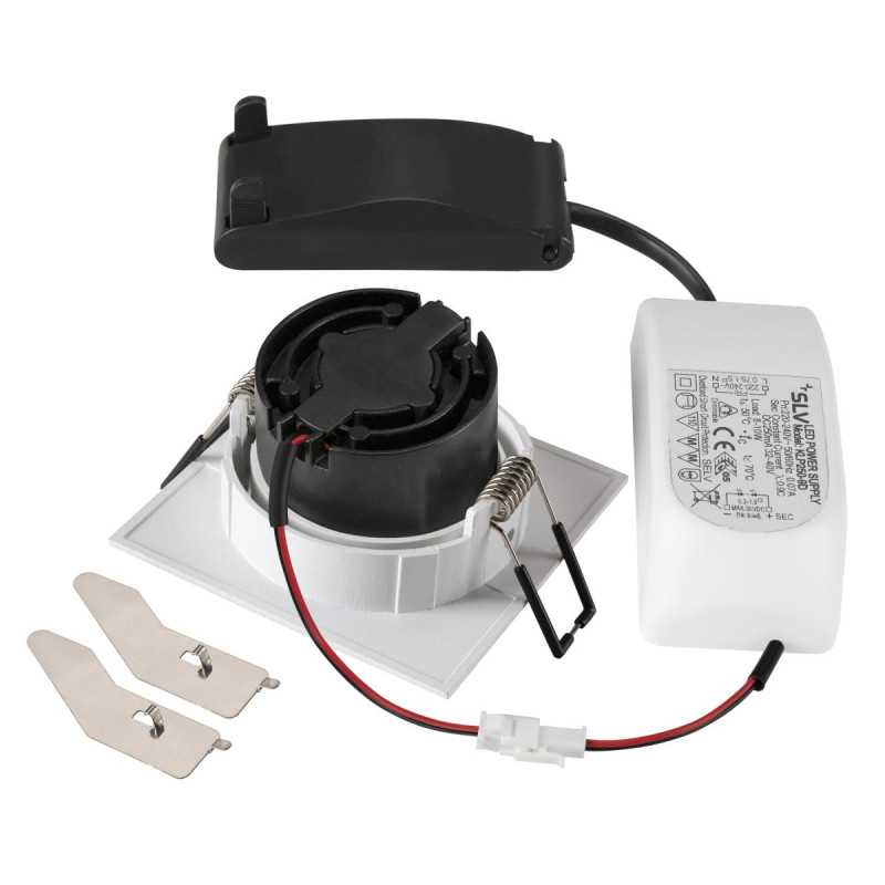 Spot encastré NEW TRIA® 68 intérieur carré blanc LED 11W IP 20 - SLV - 1007427