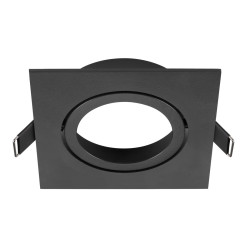 Collerette spot encastré NEW TRIA® 95 intérieur carré orientable noir - SLV - 1007446
