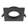 Collerette spot encastré NEW TRIA® 95 intérieur carré orientable noir - SLV - 1007446
