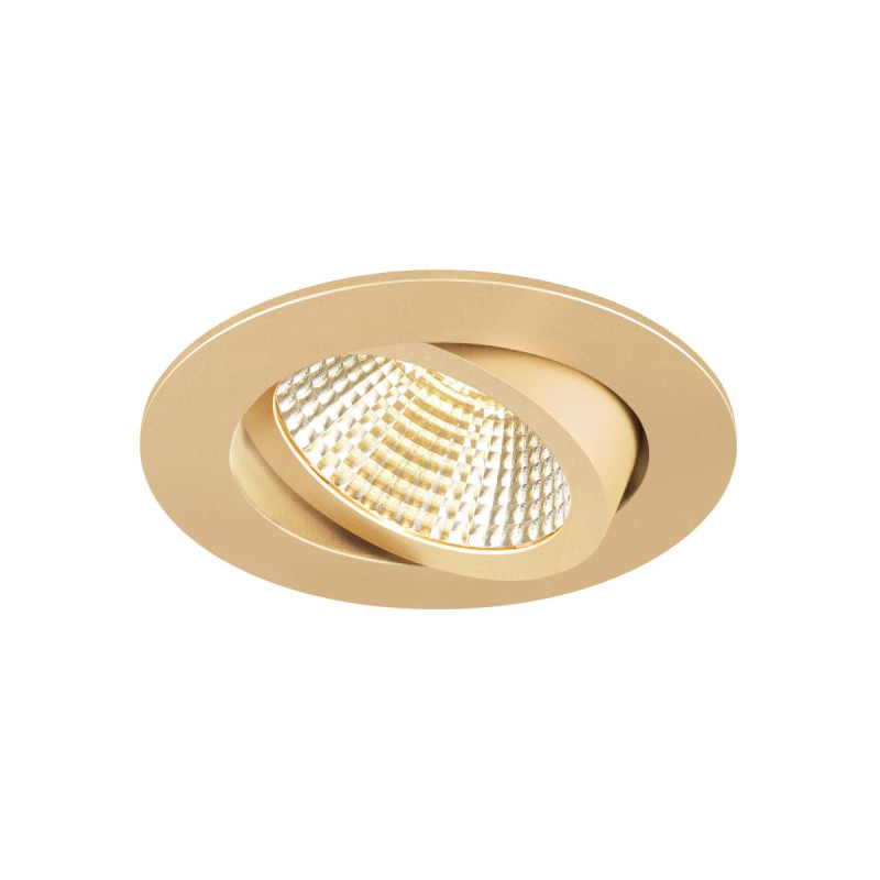 Collerette spot encastré NEW TRIA® 95 intérieur rond orientable doré - SLV - 1007447