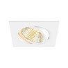 Collerette spot encastré NEW TRIA® 95 intérieur carré orientable blanc - SLV - 1007448