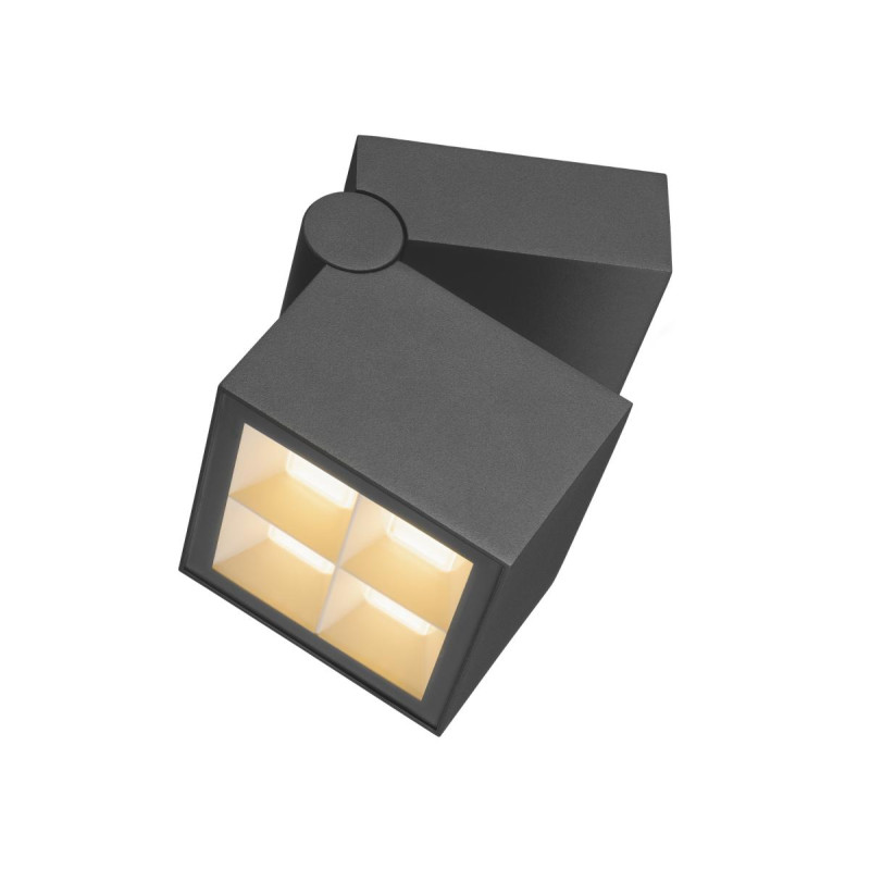 Plafonnier et applique saillie S-CUBE 2700/3000K 15W PHASE 80° gris - SLV - 1007458