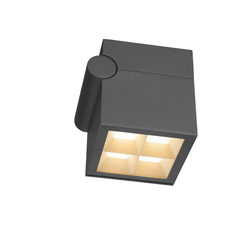 Plafonnier et applique saillie S-CUBE 2700/3000K 15W PHASE 80° gris - SLV - 1007458