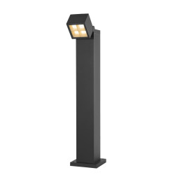 Borne S-CUBE 75 extérieur carré 15W 2700/3000&nbsp;K PHASE gris - SLV - 1007459