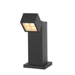 Borne S-CUBE 35 extérieur carré 15W 2700/3000&nbsp;K PHASE gris - SLV - 1007460