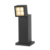 Borne S-CUBE 35 extérieur carré 15W 2700/3000&nbsp;K PHASE gris - SLV - 1007460