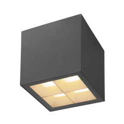 Plafonnier S-CUBE 2700/3000&nbsp;K 15W PHASE 80° gris - SLV - 1007461