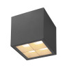 Plafonnier S-CUBE 2700/3000&nbsp;K 15W PHASE 80° gris - SLV - 1007461