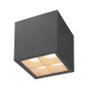 Plafonnier S-CUBE 2700/3000&nbsp;K 15W PHASE 80° gris - SLV - 1007461
