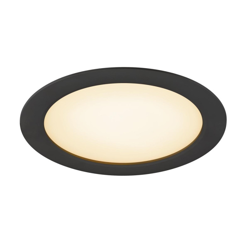 DOWNLIGHT V 200, collerette plate noire - SLV - 1007485