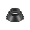 Collerette spot encastré NEW TRIA® 75 intérieur rond en retrait noir - SLV - 1007488