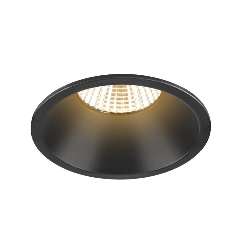 Collerette spot encastré NEW TRIA® 75 intérieur rond en retrait noir - SLV - 1007488
