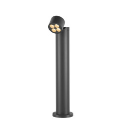 Borne R-CUBE 75 extérieur rond 15W 2700/3000&nbsp;K PHASE gris - SLV - 1007512