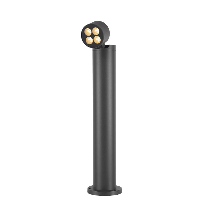 Borne R-CUBE 75 extérieur rond 15W 2700/3000&nbsp;K PHASE gris - SLV - 1007512