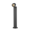 Borne R-CUBE 75 extérieur rond 15W 2700/3000&nbsp;K PHASE gris - SLV - 1007512