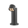 Borne R-CUBE 35 extérieur rond 15W 2700/3000&nbsp;K PHASE gris - SLV - 1007513