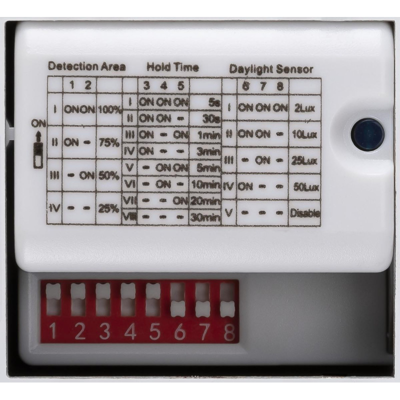 20W 830/840 IP65 IK10 OUTDOOR BULKHEAD V 360 détecteur de mouvement - SLV - 1007515