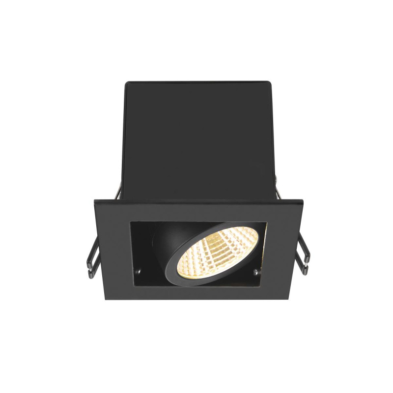 Encastré downlight KADUX simple 3000&nbsp;K 38° IP&nbsp;20 carré noir - SLV - 1007551