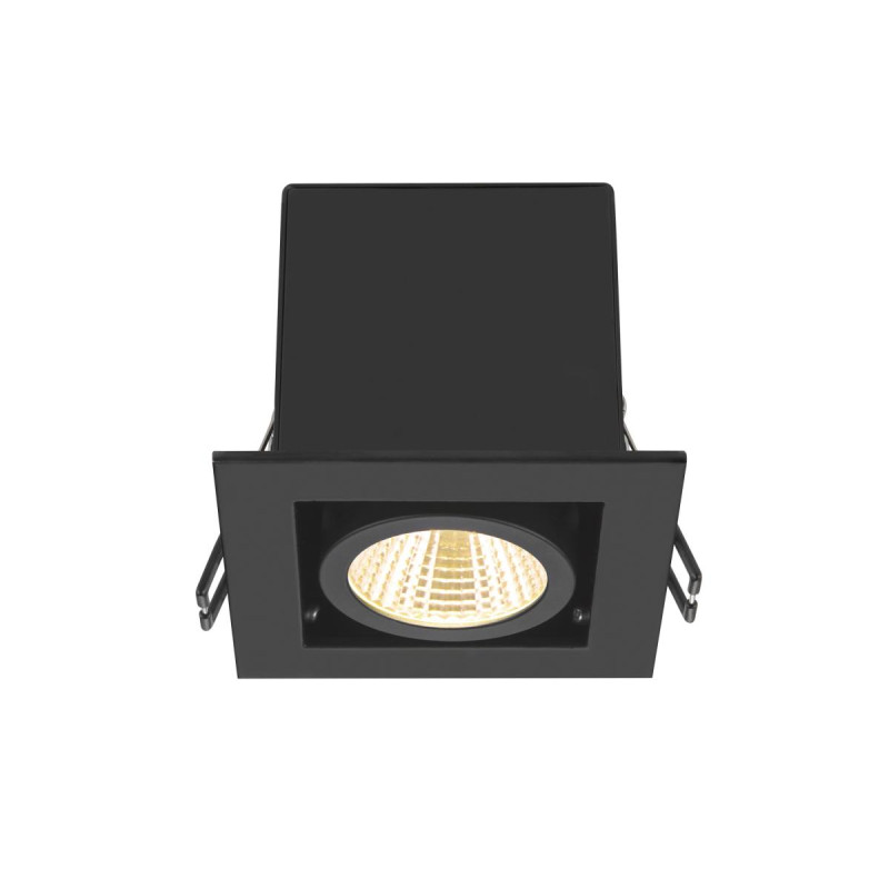 Encastré downlight KADUX simple 3000&nbsp;K 38° IP&nbsp;20 carré noir - SLV - 1007551