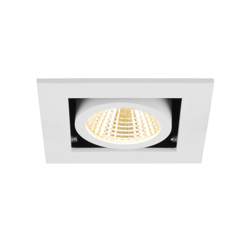 Encastré downlight KADUX simple 3000&nbsp;K 38° IP&nbsp;20 carré blanc - SLV - 1007552