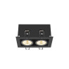 Spot encastré KADUX double 3000&nbsp;K 38° IP&nbsp;20 carré noir - SLV - 1007559
