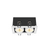 Spot encastré KADUX double 3000&nbsp;K 38° IP&nbsp;20 carré blanc - SLV - 1007560