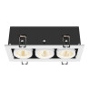 Spot encastré KADUX triple 3000&nbsp;K 38° IP&nbsp;20 carré blanc - SLV - 1007568