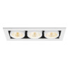 Spot encastré KADUX triple 3000&nbsp;K 38° IP&nbsp;20 carré blanc - SLV - 1007568