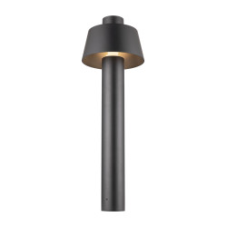 Borne PHOTONI 75 extérieur conique noir E27 13W IP65 bord de mer - SLV - 1007584