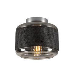 PANTILO ROPE 19 Plafonnier et applique saillie cylindrique 15W gris/argent - SLV - 1007593