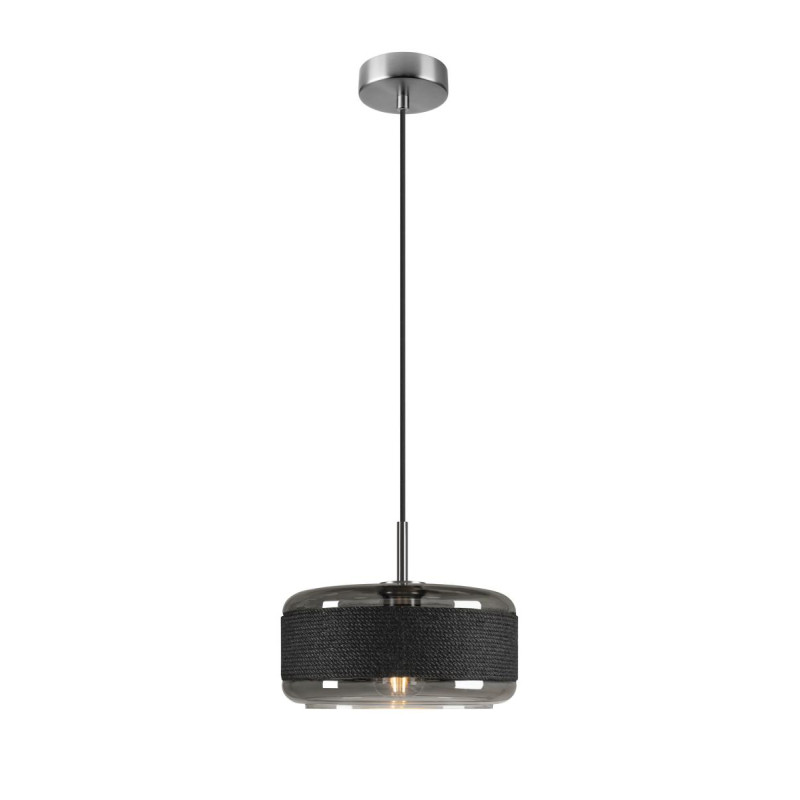 Suspension PANTILO ROPE 27 250&nbsp;cm E27 15W gris/argent - SLV - 1007598