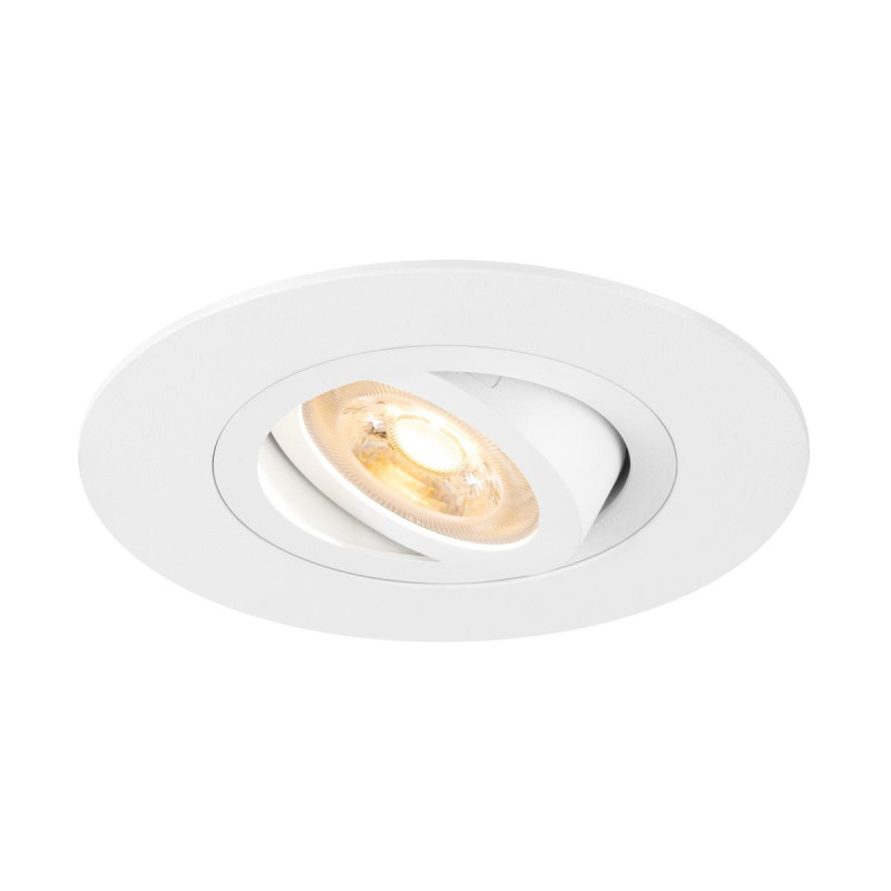 Spot encastré NEW TRIA® 75 XL intérieur orientable blanc GU10 10W IP20 - SLV - 1007624