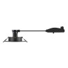 Spot encastré NEW TRIA® 75 XL int rond orientable noir GU10 10W IP20 - SLV - 1007625