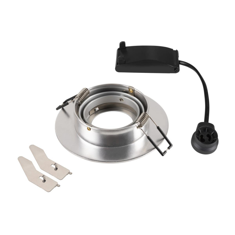 Spot encastré NEW TRIA® 75 XL int rond orientable alu GU10 10W IP20 - SLV - 1007626