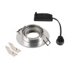 Spot encastré NEW TRIA® 75 XL int rond orientable alu GU10 10W IP20 - SLV - 1007626