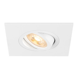 Spot encastré NEW TRIA® 75 XL int carré orientable blanc GU10 10W IP20 - SLV - 1007627