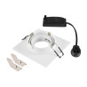 Spot encastré NEW TRIA® 75 XL int carré orientable blanc GU10 10W IP20 - SLV - 1007627