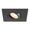Spot encastré NEW TRIA® 75 XL int carré orientable noir GU10 10W IP20 - SLV - 1007628