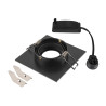 Spot encastré NEW TRIA® 75 XL int carré orientable noir GU10 10W IP20 - SLV - 1007628