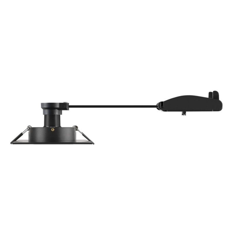 Spot encastré NEW TRIA® 75 XL int carré orientable noir GU10 10W IP20 - SLV - 1007628
