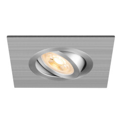 Spot encastré NEW TRIA® 75 XL int carré alu GU10 10W IP20 - SLV - 1007629