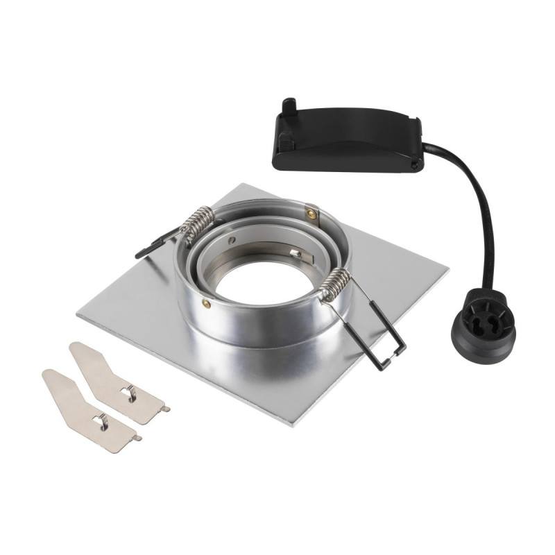 Spot encastré NEW TRIA® 75 XL int carré alu GU10 10W IP20 - SLV - 1007629