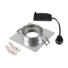 Spot encastré NEW TRIA® 75 XL int carré alu GU10 10W IP20 - SLV - 1007629