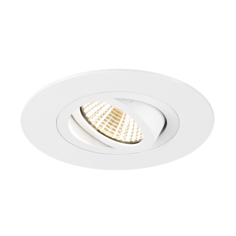 Collerette spot encastré int NEW TRIA® 75 XL rond orientable blanc - SLV - 1007630