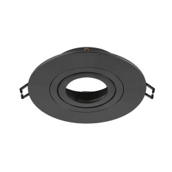 Collerette spot encastré intérieur NEW TRIA® 75 XL rond orientable noir - SLV - 1007631