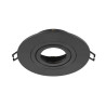 Collerette spot encastré intérieur NEW TRIA® 75 XL rond orientable noir - SLV - 1007631