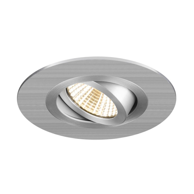 Collerette spot encastré NEW TRIA® 75 XL intérieur rond orientable alu - SLV - 1007632