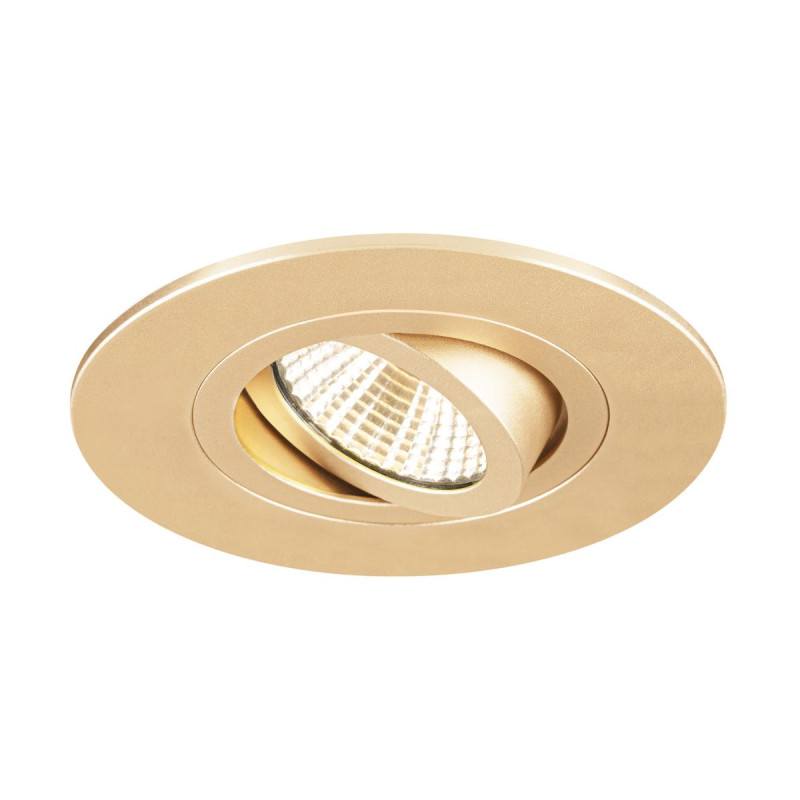 Collerette spot encastré intérieur NEW TRIA® 75 XL rond orientable doré - SLV - 1007633