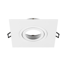 Collerette spot encastré NEW TRIA® 75 XL int carré orientable blanc - SLV - 1007634