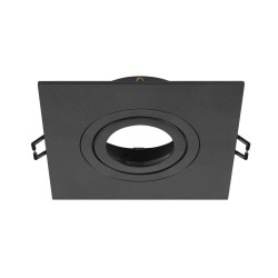 Collerette spot encastré int NEW TRIA® 75 XL carré orientable noir - SLV - 1007635